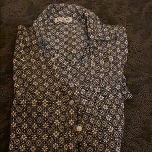Express Patterned button down shirt